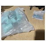 GYMAX Trampoline for Toddlers, 48 ASTM Approved Toddler Trampoline with Enclosure Net, Non-Slip Handrail & Anti-Slip Foot Pads, Indoor/Outdoor Kids Trampoline for Backyard 122L x 122W x 100H Centime