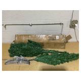 Goplus 5ft Artificial Christmas Tree, Unlit Christmas Pine Tree with 350 PVC Branch Tips, Foldable Metal Stand, Xmas Full Tree for Indoor Home Office Decor