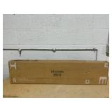 Toolsempire 46" x 10" Lawn Leveling Rake, Heavy Duty Landscape Rake with 67" Handle, Non-Slip Grip & Flat Head, Space-Saving Lawn Level Tool for Garden, Backyard, Golf Course & Sports Field(Black)