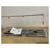 Toolsempire 46" x 10" Lawn Leveling Rake, Heavy Duty Landscape Rake with 67" Handle, Non-Slip Grip & Flat Head, Space-Saving Lawn Level Tool for Garden, Backyard, Golf Course & Sports Field(Black)