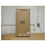 Costway 14-Position Adjustable Cushioned Floor Chair-White Folded size 26.5" x 22.5" x 22" (L x W x H)