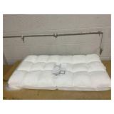 Costway 14-Position Adjustable Cushioned Floor Chair-White Folded size 26.5" x 22.5" x 22" (L x W x H)