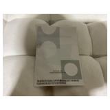 Costway 14-Position Adjustable Cushioned Floor Chair-White Folded size 26.5" x 22.5" x 22" (L x W x H)