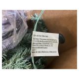 BreeBe - Prelit Slim Tree with 9 Lighting Effects  Artificial Christmas Tree