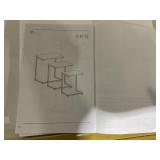 Costway 3 Pieces Multifunctional Coffee End Table Set-White