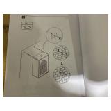 Costway Bathroom Wall Cabinet with Tempered Glass Door and Adjustable Shelf