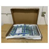 LOT OF 2 GYMAX Lawn Chair Folding, Webbed Beach Lounge Chairs Set with Highback, Outdoor Portable Lightweight Camping Dinning Chair for Patio, Lawn, Poolside, Sports, Garden, Backyard (2,Blue)