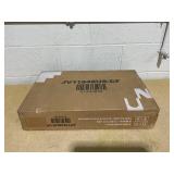 Giantex C Shaped End Table with Charging Station, 27H Slide Under Couch Side Table w/Wheels, Outlets & USB Ports, Storage Bag, Small Laptop Sofa TV Tray C Table for Living Room, Rustic Brown 12"D 