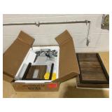 Giantex C Shaped End Table with Charging Station, 27H Slide Under Couch Side Table w/Wheels, Outlets & USB Ports, Storage Bag, Small Laptop Sofa TV Tray C Table for Living Room, Rustic Brown 12"D 