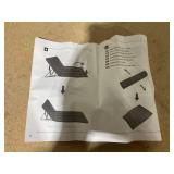 Costway Silver Metal Outdoor Beach Lounge Chair Mat 2-Pack Adjustable Lounge Chairs