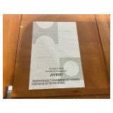 Costway 3 Position Adjustable Shelf Bathroom Floor Cabinet Storage w/Single Glass Door