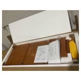 Costway 3 Position Adjustable Shelf Bathroom Floor Cabinet Storage w/Single Glass Door