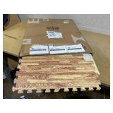 Tangkula 12 Tiles Foam Flooring Mats with Border, 48 SQ FT EVA Interlocking Exercise Foam Mats for Exercise Equipment, Elastic Puzzle Play Mats, 3/8 Thick Non-Slip Workout Floor Mats for Home Gym (M