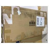 LOT OF 2 Costway Wooden Kitchen Chairs with Cane Back Rubber Wood Frame and Padded Seat