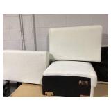 Boyel Living Beige Modern Upholstered Accent Arm Chair with Rubber Wood Legs H 35in x W 36in x D 32in