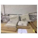 Costway Counter Height Bar Stools Set of 2 with Back and Footrest