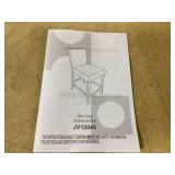 Costway Counter Height Bar Stools Set of 2 with Back and Footrest