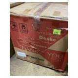 Costway 3PCS Patio Rattan Bistro Set Coffee Table Armchair Garden Navy Cushion