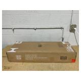 LOKO Tall Bathroom Storage Cabinet, Wooden Slim Bathroom Cabinet with Anti-toppling Device, Tall Narrow Storage Cabinet with 2 Removable Drawers, White 12"D x 12"W x 57"H