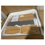 Costway 4 in 1 Kids Table and Chairs Set with Reversible Tabletop and Bookshelves (Grey Storage Boxes)