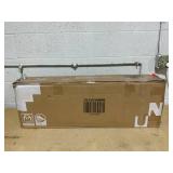 Costway 2 Door 1 Shelf White Storage Cabinet 100 x 36 x 20cm