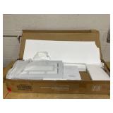 Costway 2 Door 1 Shelf White Storage Cabinet 100 x 36 x 20cm