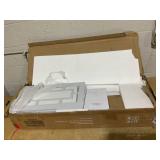 Costway 2 Door 1 Shelf White Storage Cabinet 100 x 36 x 20cm