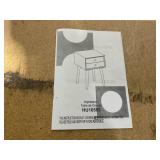 Generic Squareful Nightstand, End Table W/Two Drawers, Multipurpose Side Table Storage, Retro Style Home Furniture, Perfect for Bedroom, Living Room (1, Black+Brown)