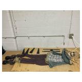 Boyel Living 7ft Halloween Prop Sound Activated Animated Scarecrow with Glowing Eyes for Indoor and Outdoor Decoration USED