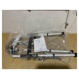 Costway One-button Folding Walker Aluminum Walking Frame w/ Adjustable Height 36 in H