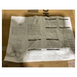 COSTWAY Folding Shopping Cart, Metal Grocery Cart with Extra Basket, 360° Swiveling Front Wheels & Comfortable Handle, Light Weight Collapsible Utility Cart for Laundry, Camping (Black) 24.5"D x 24"W