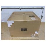 Generic Squareful Nightstand, End Table W/Two Drawers, Multipurpose Side Table Storage, Retro Style Home Furniture, Perfect for Bedroom, Living Room (1, Black+Brown)