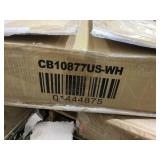 Tangkula White Desk with 3 Storage Drawers & Built-in Charging Station, Home Office Desk with Keyboard Tray, PC Desk Study Writing Table, Vanity Table for Bedroom, Computer Workstation (White)