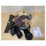 Boyel Living 7ft Halloween Prop Sound Activated Animated Scarecrow with Glowing Eyes for Indoor and Outdoor Decoration