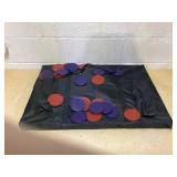 Costway Kids Giant 4ina-Row Connect Game Set Wooden Jumbo 4-to-Score Game w/Carrying Bag