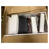 Costway 2 Pack Folding Dining Chairs Foldable Chairs with PVC Padded Seat & High Backrest Seat Height 18.5 in