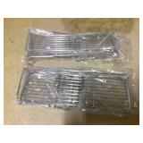 JUNCHU CHERRY Metal The Sink Vanity Organizer 2 Pack, Bathroom or Kitchen Sink Organizer, Feminine Products Organizer (2 Chrome)