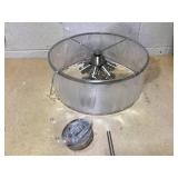 Costway 6-Light Semi Flush Mount Ceiling Light Pendant Lamp w/ Fabric Drum-shaped Shade (Bulbs Not Included)