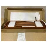 Costway Patio Backless Bench 2-Seater Outdoor Dining Bench Solid Wood Garden Backyard 39.5