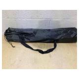 COSTWAY Folding Camping Chair, 38.5 Height Portable Tall Directors Chair with Storage Pouches, Detachable Armrests, Carrying Bag for Fishing, Picnic, Lawn, Black, 250LBS Weight Capacity