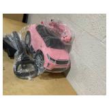 Costzon Push Car for Toddlers, 3 in 1 Land Rover Discovery Stroller Sliding Walking Car with Handle, Horn Sound, Underneath Storage, Armrest Guardrail, Foot-to-Floor Ride On Toy for Boys Girls (Pink)