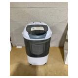 Costway FP10950US-GR Portable Mini Semi-Automatic Washing Machine with Spin Tub & Drain Hose 2.5 kg Capacity - Gray
