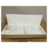 Costway 3 Cube Bookshelf with Back Guardrail for Living Room Bedroom