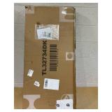 Costway Folding Shopping Cart with Swiveling Wheels and Dual Storage Baskets