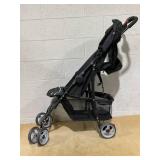 Baby Joy Lightweight Stroller, Compact Toddler Travel Stroller for Airplane, Infant Stroller w/Adjustable Backrest/Footrest/Canopy, 5-Point Harness, Storage Basket, Easy One-Hand Fold, Black