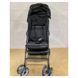 Baby Joy Lightweight Stroller, Compact Toddler Travel Stroller for Airplane, Infant Stroller w/Adjustable Backrest/Footrest/Canopy, 5-Point Harness, Storage Basket, Easy One-Hand Fold, Black