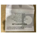 Toolsempire Window Awning Door Canopy, 48" x 40" Door Awnings Exterior with UPF50+ Sun Rain Snow Protection & Hallow Polycarbonate Sheet, Outdoor Front Door Entrance Canopy (Coffee)