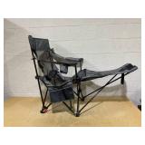 Costway Reclining Camping Chair with Removable Footrest and Adjustable Backrest