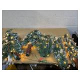 Costway Set of 3 Pre-Lit Christmas Tree with LED lights