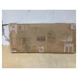 Costway Wooden Kids Play Tent with Curtain Shades and 8 Cubbies-White (USED, Maybe Missing Hardwear, Missing Instructions)